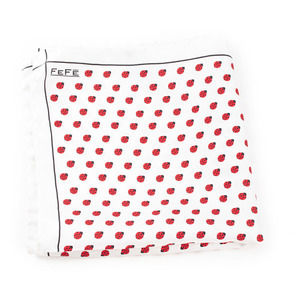 Fefe Pocket Square Men size 30X30 White
